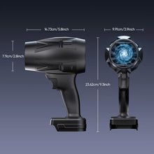 BIXMK Turbo Jet Blower, Cordless Turbo Super Power Air Duster, Stepless Speed Regulation Jet Dry