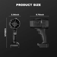 BIXMK Turbo Jet Blower, Cordless Turbo Super Power Air Duster, Stepless Speed Regulation Jet Dry