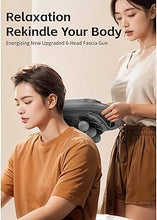 Deep Tissue Massage Gun 6 Heads Massager with 20 Levels 6 Massage Modes for Back Neck Leg Full Body Muscle Pain Relief Massager